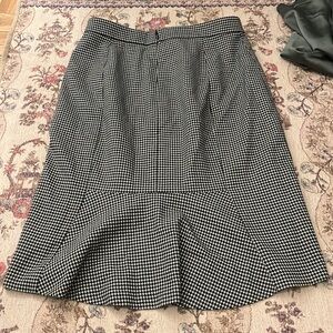 Ann Taylor plaid pencil skirt